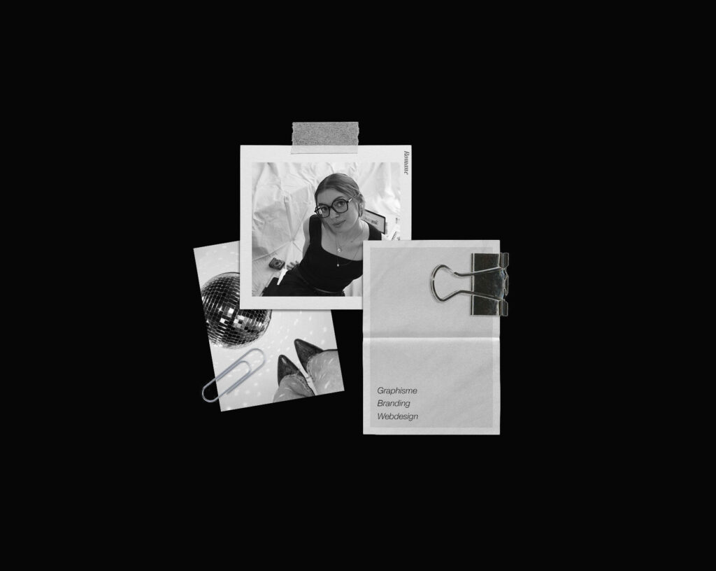 Romane, la graphiste freelance à paris derrière Ro·z Studio.