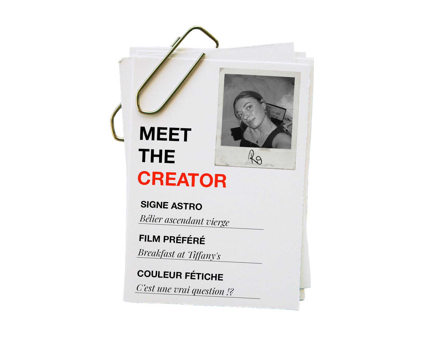 Romane, la graphiste freelance à paris derrière Ro·z Studio.