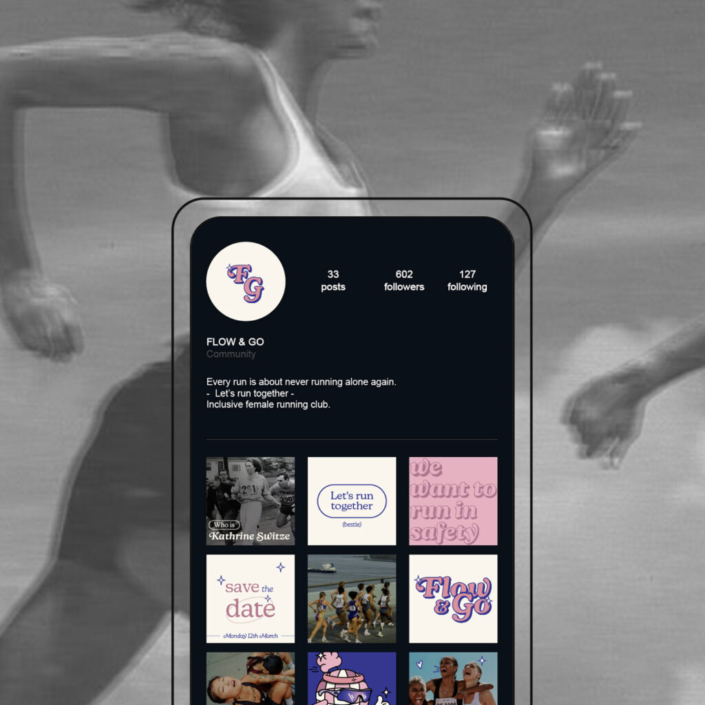 Projet Flow & go : profil instagram