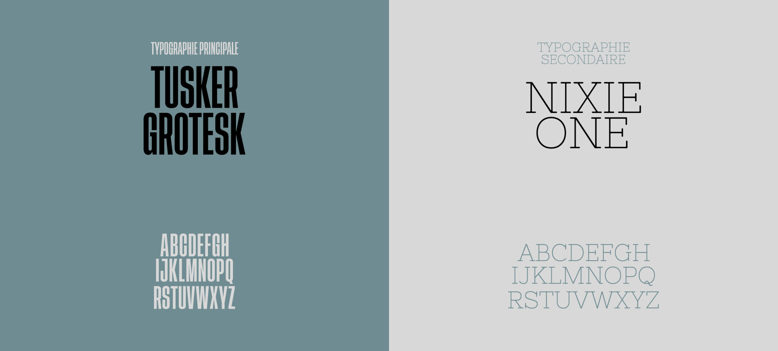 Projet mathis capitaine : présentation des deux typographies du projet